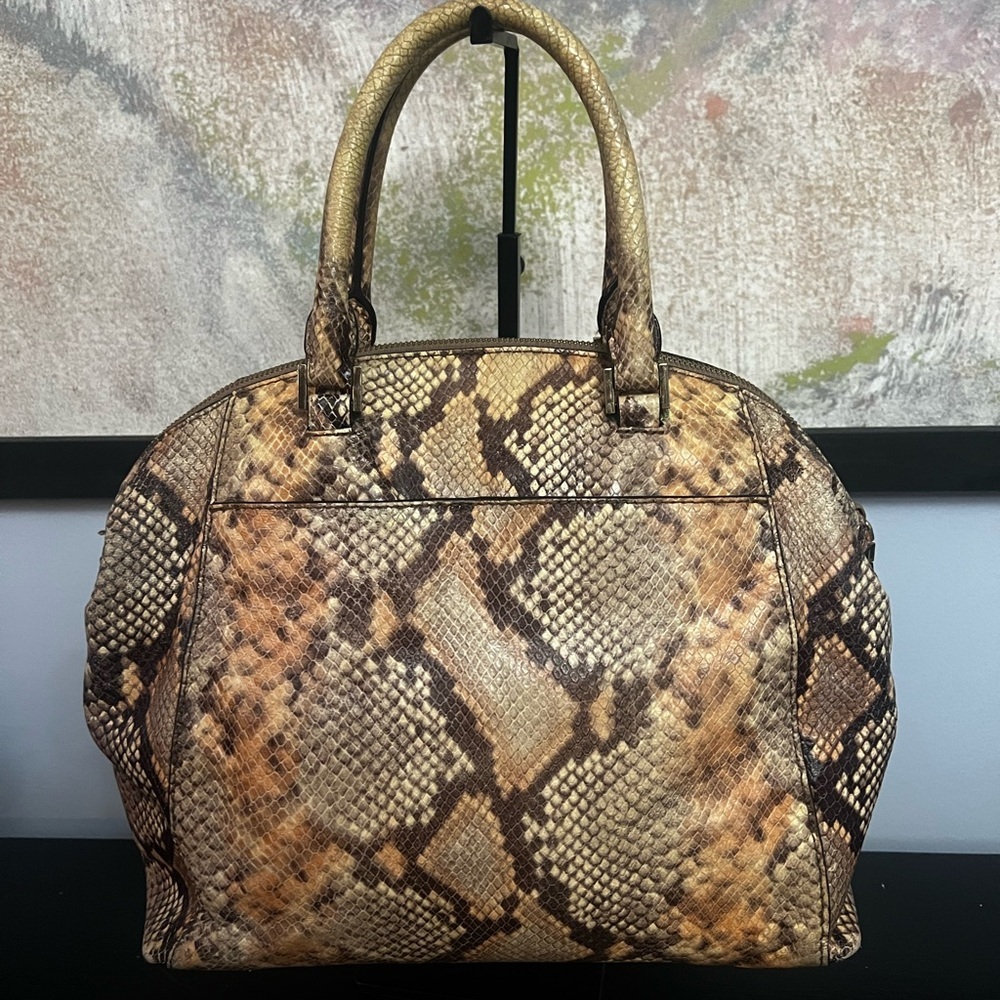 Michael Kors Snake Print Handbag - Picture 4 of 10